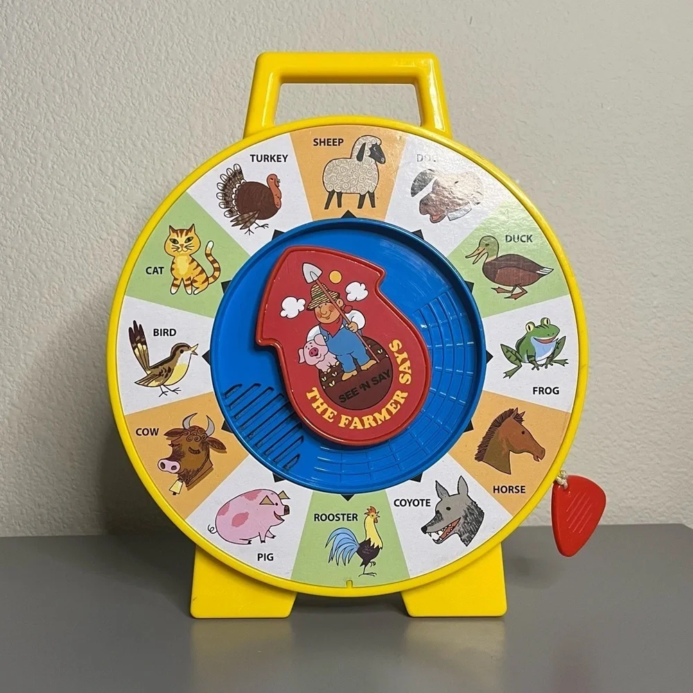 Classic 2013 Mattel See 'n‎ Say The Farmer Says Pull-String Farm Animals 9.5” H